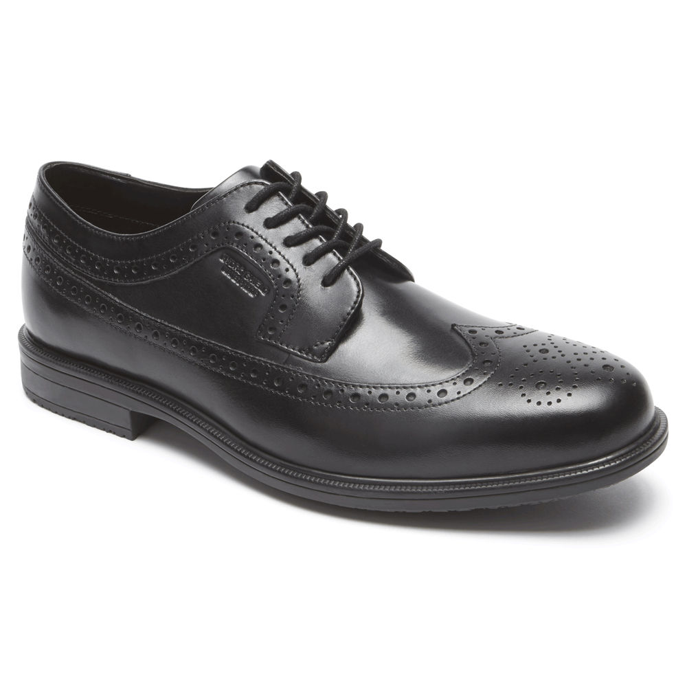 Rockport Pen Sko Herre Svart - Essential Details Ii Wingtip - JTMC24896